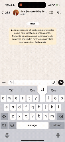 WhatsApp chat with Eva